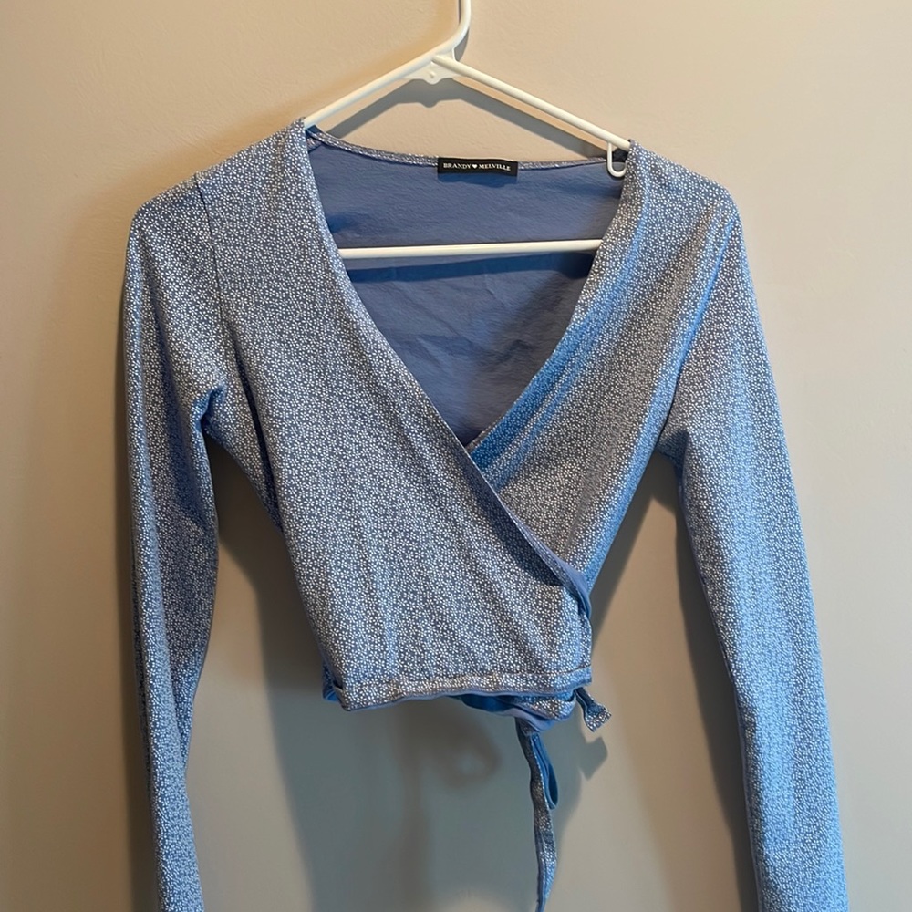 brandy melville wrap top